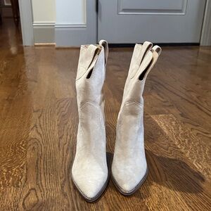 DV by Dolce Vita Off-White Heeled Boots